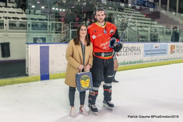 Photo hockey match Nice - Angers  le 22/01/2019