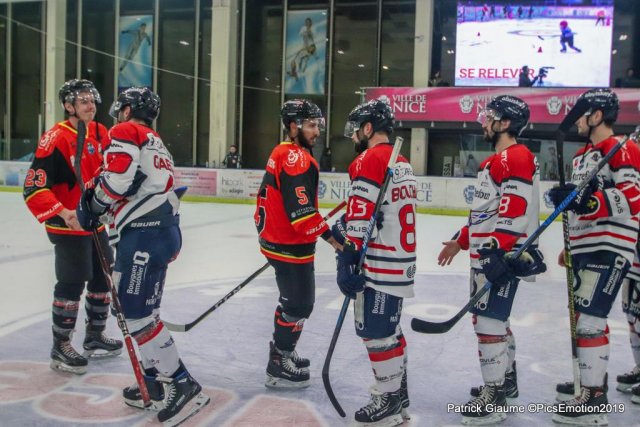 Photo hockey match Nice - Angers  le 22/01/2019