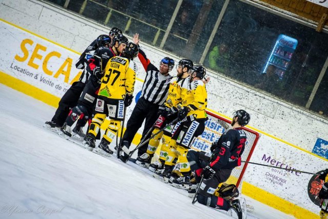 Photo hockey match Chamonix  - Rouen le 29/01/2019