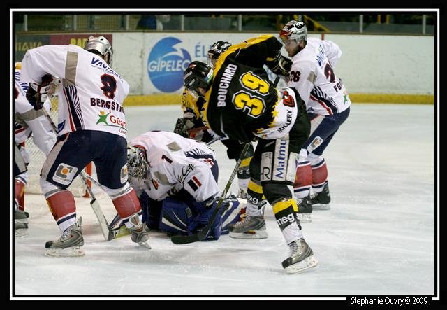 Photo hockey match Rouen - Grenoble  le 17/03/2009