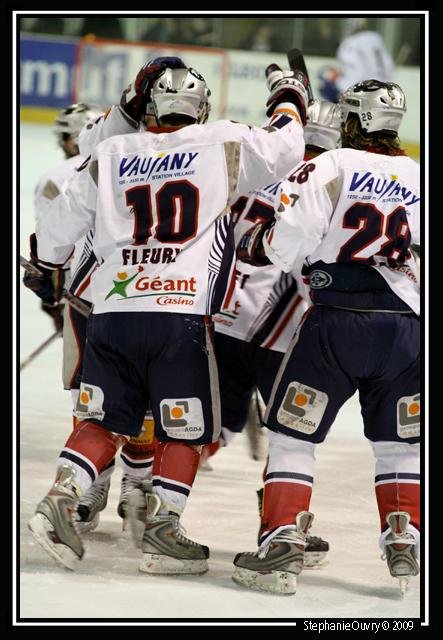 Photo hockey match Rouen - Grenoble  le 17/03/2009