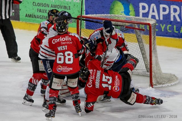 Photo hockey match Amiens  - Angers  le 03/02/2019