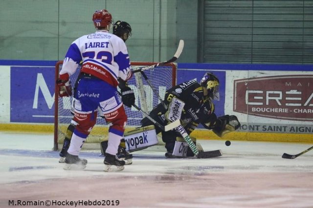 Photo hockey match Rouen - Lyon le 12/02/2019