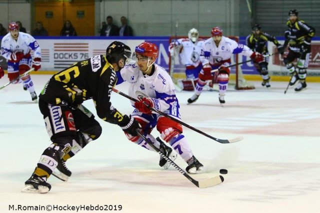 Photo hockey match Rouen - Lyon le 12/02/2019