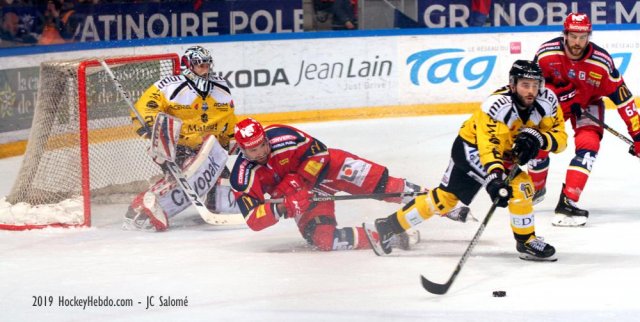 Photo hockey match Grenoble  - Rouen le 26/02/2019