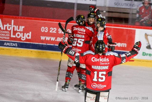 Photo hockey match Amiens  - Bordeaux le 08/03/2019