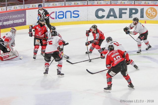 Photo hockey match Amiens  - Bordeaux le 08/03/2019