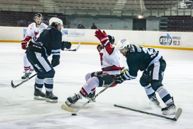 Photo hockey match Marseille - Briançon  le 17/03/2019