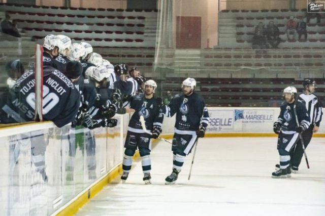 Photo hockey match Marseille - Briançon  le 17/03/2019