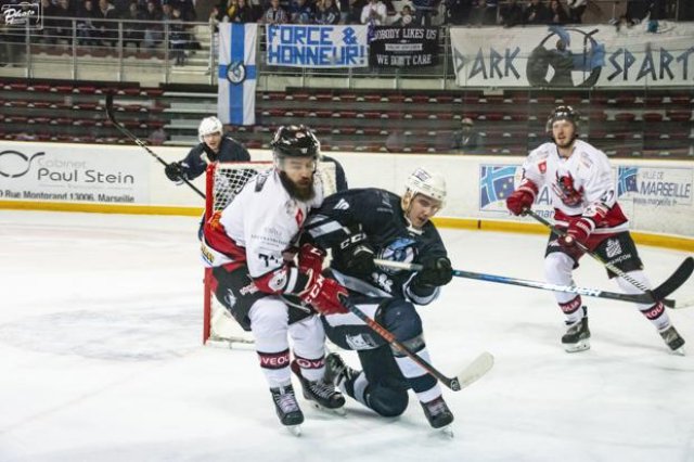 Photo hockey match Marseille - Briançon  le 17/03/2019