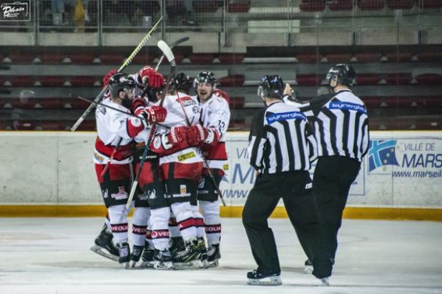 Photo hockey match Marseille - Briançon  le 17/03/2019