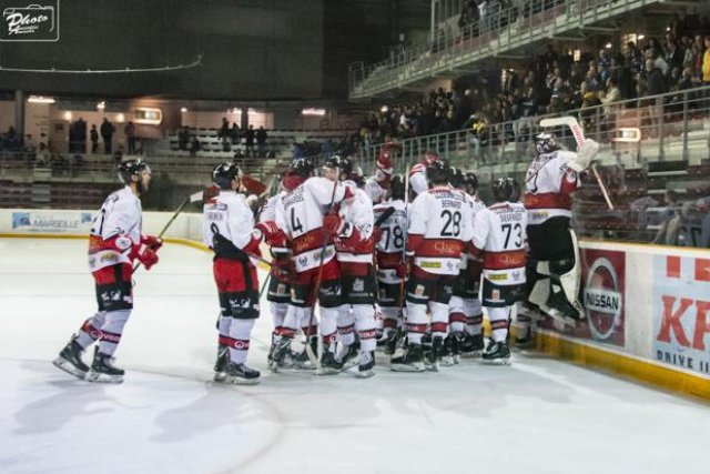 Photo hockey match Marseille - Briançon  le 17/03/2019