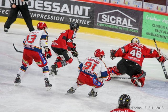 Photo hockey match Amiens  - Grenoble  le 19/03/2019