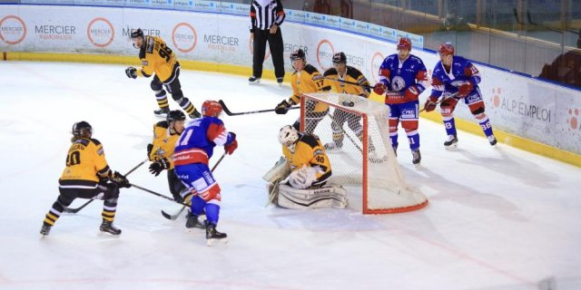 Photo hockey match Lyon - Strasbourg  le 22/03/2019