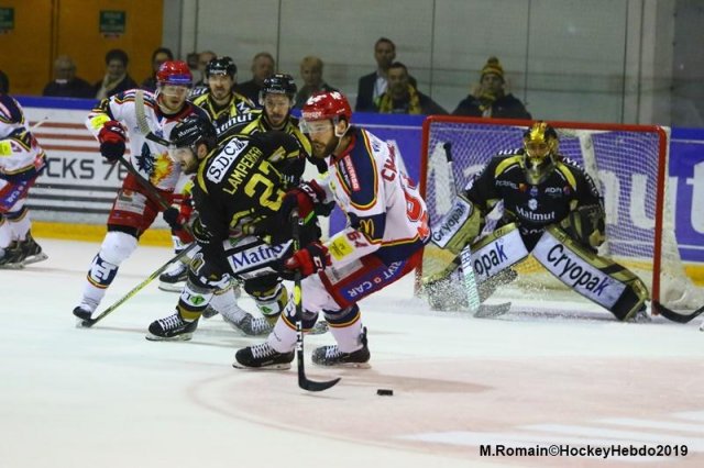 Photo hockey match Rouen - Grenoble  le 29/03/2019