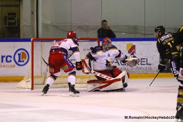 Photo hockey match Rouen - Grenoble  le 29/03/2019