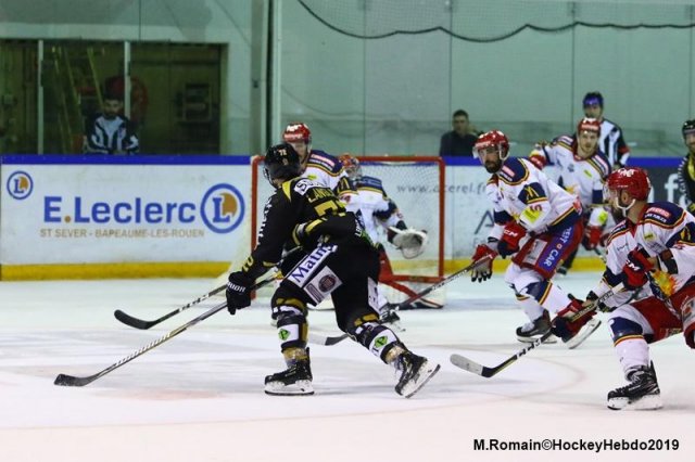 Photo hockey match Rouen - Grenoble  le 29/03/2019