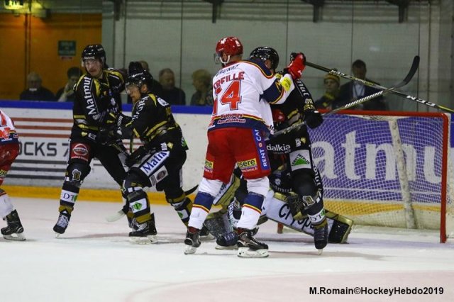 Photo hockey match Rouen - Grenoble  le 29/03/2019