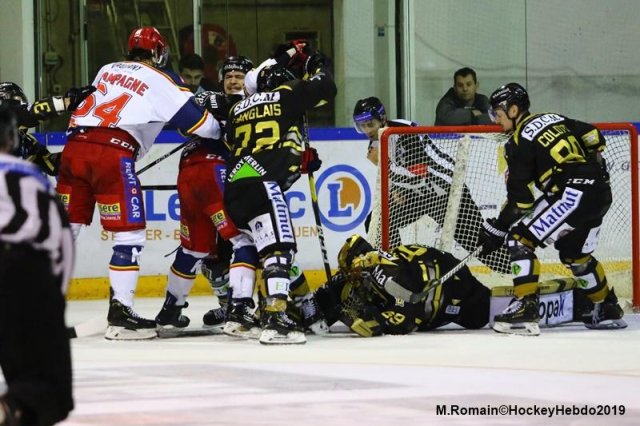 Photo hockey match Rouen - Grenoble  le 29/03/2019