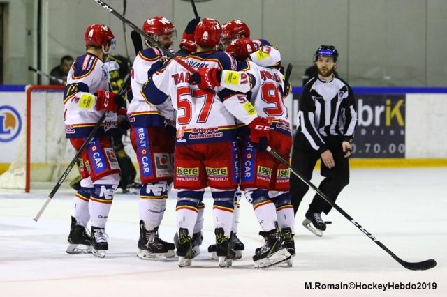 Photo hockey match Rouen - Grenoble  le 29/03/2019