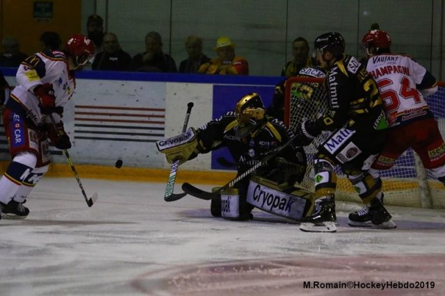 Photo hockey match Rouen - Grenoble  le 29/03/2019