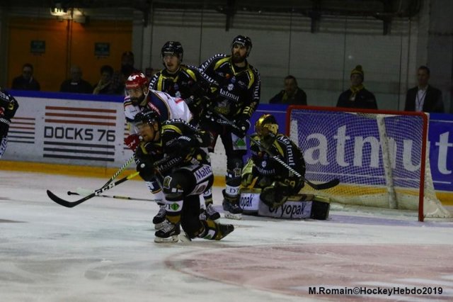 Photo hockey match Rouen - Grenoble  le 29/03/2019