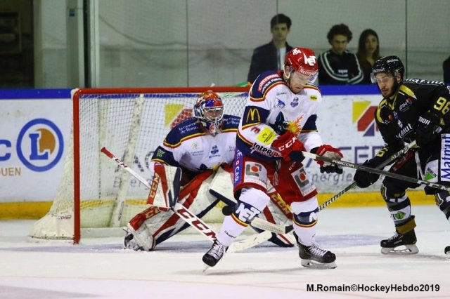 Photo hockey match Rouen - Grenoble  le 29/03/2019