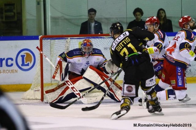 Photo hockey match Rouen - Grenoble  le 29/03/2019