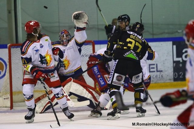 Photo hockey match Rouen - Grenoble  le 30/03/2019