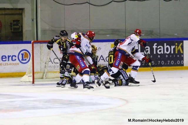 Photo hockey match Rouen - Grenoble  le 30/03/2019
