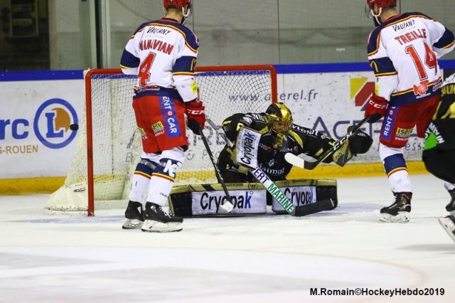 Photo hockey match Rouen - Grenoble  le 30/03/2019