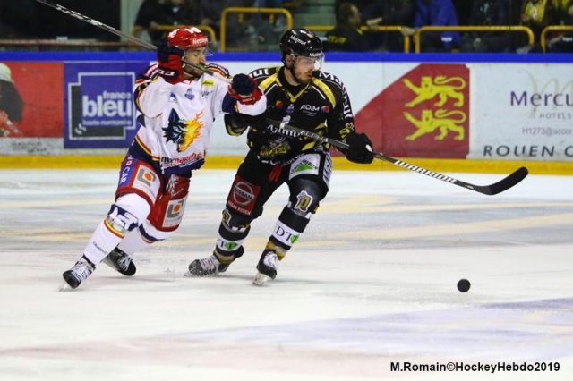 Photo hockey match Rouen - Grenoble  le 30/03/2019