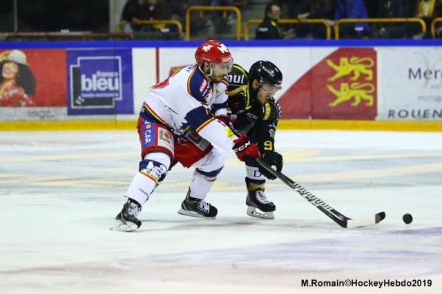 Photo hockey match Rouen - Grenoble  le 30/03/2019