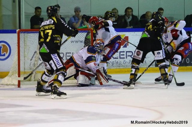Photo hockey match Rouen - Grenoble  le 30/03/2019