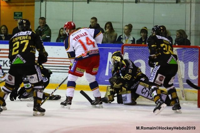 Photo hockey match Rouen - Grenoble  le 05/04/2019
