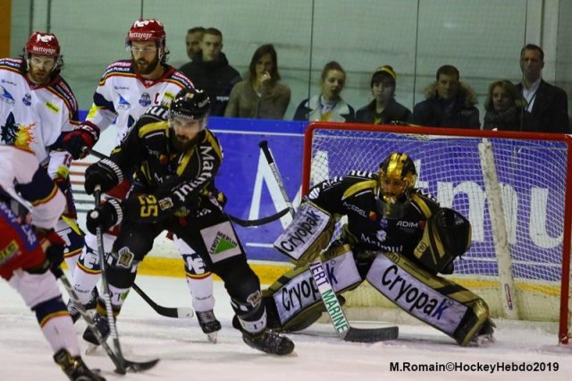 Photo hockey match Rouen - Grenoble  le 05/04/2019