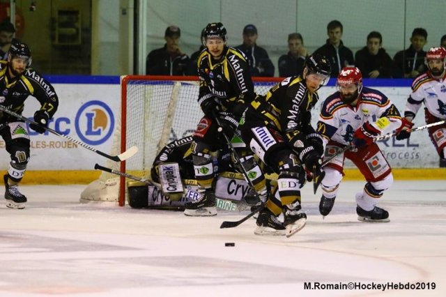 Photo hockey match Rouen - Grenoble  le 05/04/2019