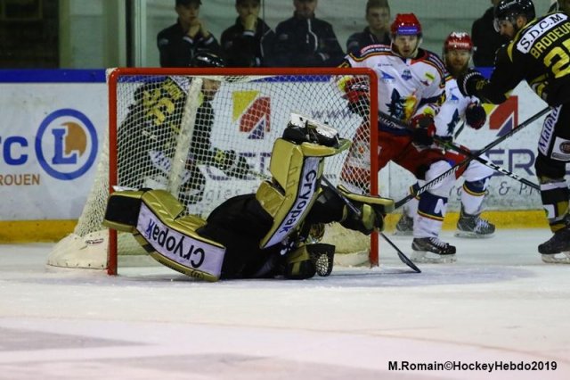 Photo hockey match Rouen - Grenoble  le 05/04/2019