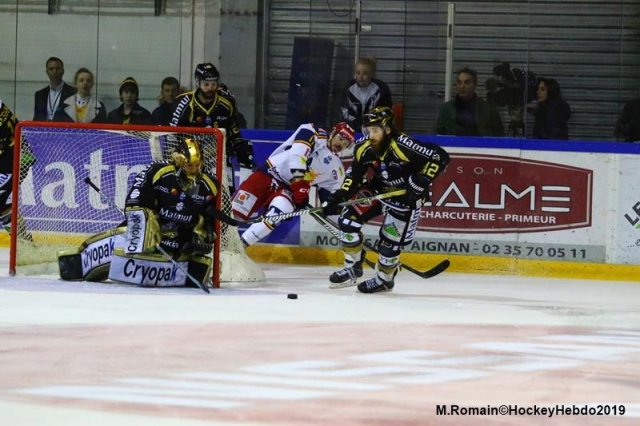 Photo hockey match Rouen - Grenoble  le 05/04/2019