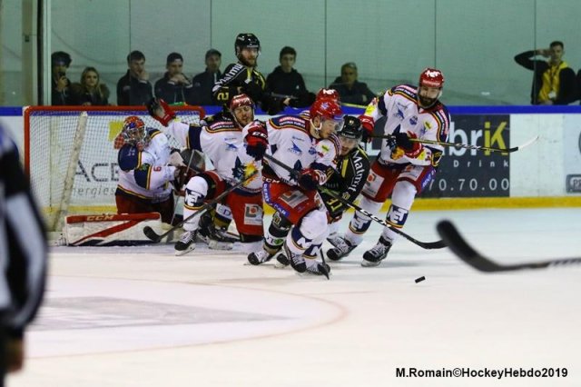 Photo hockey match Rouen - Grenoble  le 05/04/2019