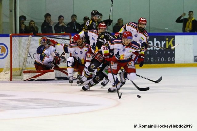 Photo hockey match Rouen - Grenoble  le 05/04/2019