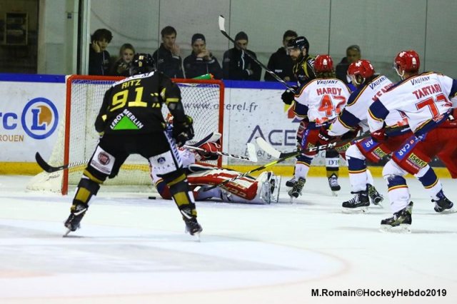 Photo hockey match Rouen - Grenoble  le 05/04/2019