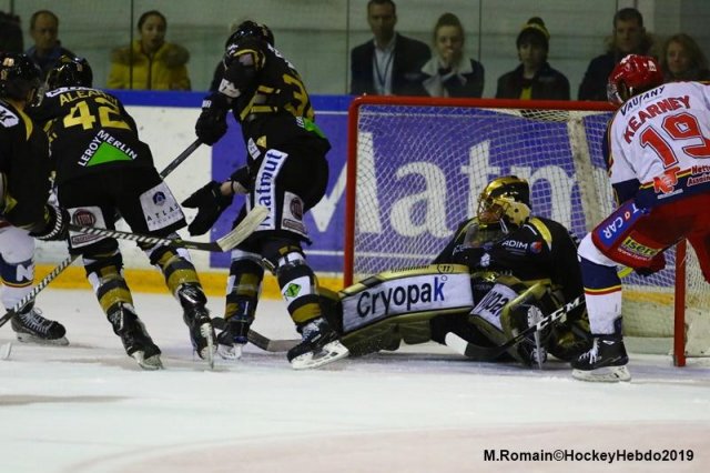Photo hockey match Rouen - Grenoble  le 05/04/2019