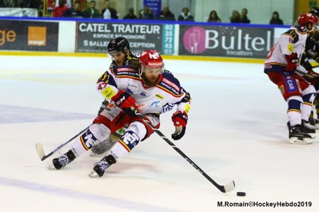 Photo hockey match Rouen - Grenoble  le 05/04/2019
