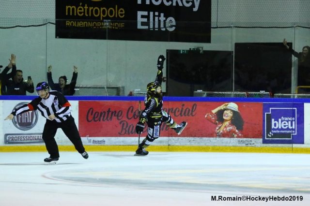 Photo hockey match Rouen - Grenoble  le 05/04/2019