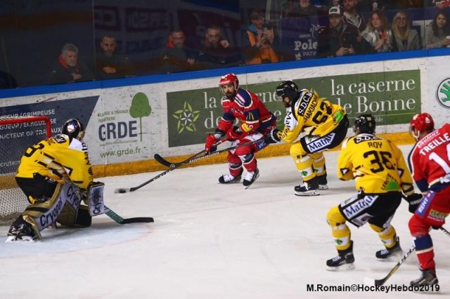 Photo hockey match Grenoble  - Rouen le 07/04/2019