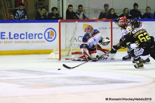 Photo hockey match Rouen - Grenoble  le 09/04/2019