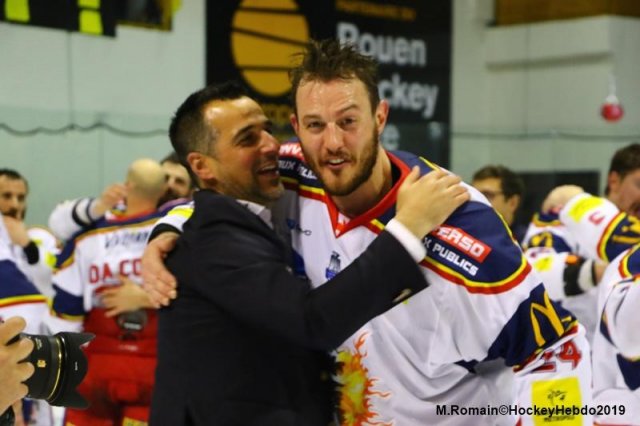 Photo hockey match Rouen - Grenoble  le 09/04/2019