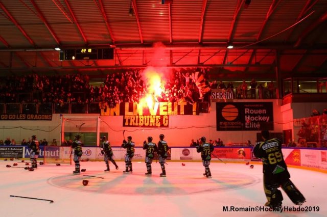 Photo hockey match Rouen - Grenoble  le 09/04/2019