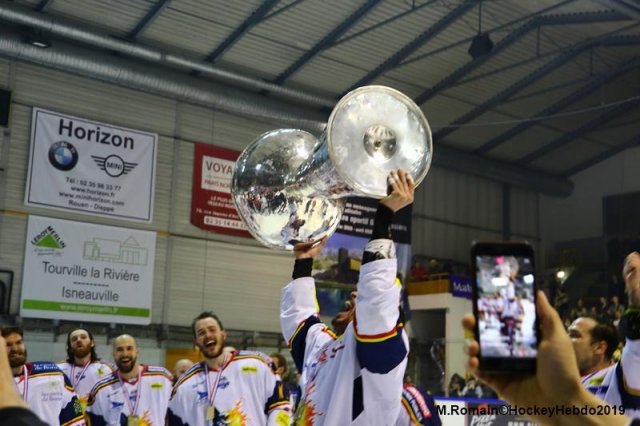 Photo hockey match Rouen - Grenoble  le 09/04/2019